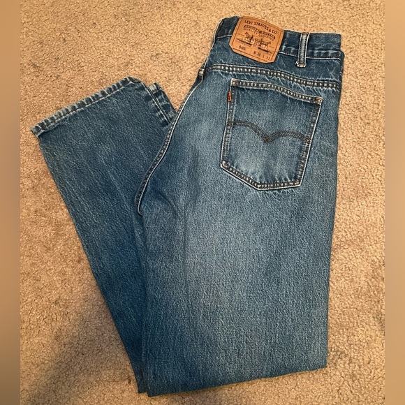 VINTAGE 90’s 505 Levi’s Orange Tab Men’s 38x31 - Picture 1 of 6